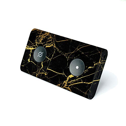 Image of MIGHTY SKINS MightySkins Compatible with Amazon Echo Auto - Black Gold Marble | Protective, Durable, and Unique Vinyl Decal Wrap Cover | Easy to Apply, Remove, and Change Styles | Made in The USA
