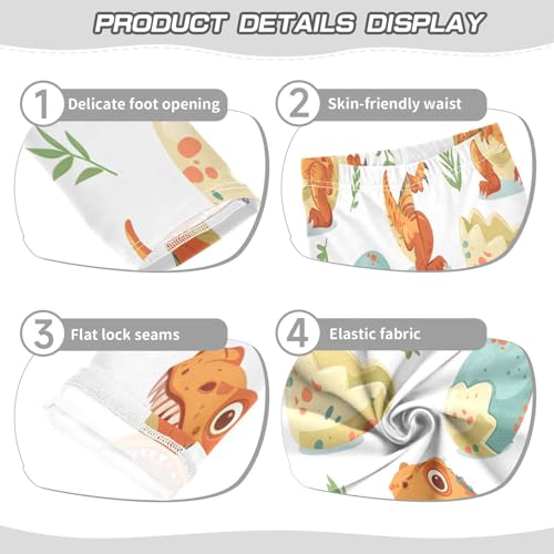 Bolaz Toddler Girls Leggings Printed Yoga Pants Leggings Dinosaurs Eggs for Kids3
