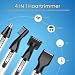 Marzha 4-in-1 USB Wiederaufladbare Elektrisch Nase und Ohr Haar Trimmer für Damen und Herren, Weiß