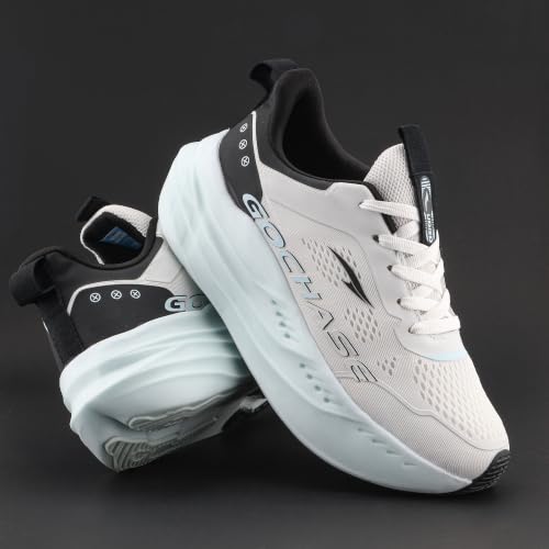Image of ASIAN Aerofoam-01 Men's Running Shoes with Breathable Mesh Upper | Energy Return Sole, Lace-Up Fit & Lightweight Comfort
