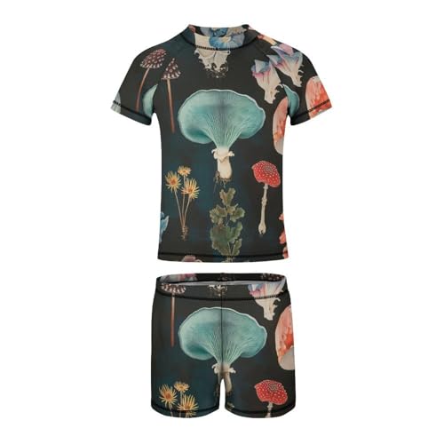 The Various MushroomChildren's Casual Swimsuit Set - Simple and Versatile10-12Y（150cm）2
