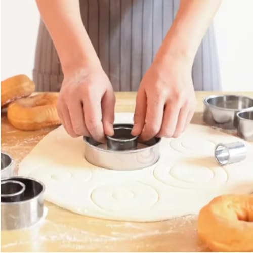 Moldes para galletas con borde suave de acero inoxidable, juego de 12 piezas para repostería 7