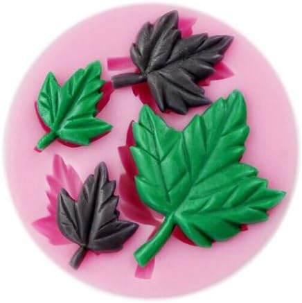 1 Pcs/Maple Leaf Silicone 3D Flower Mold Fondant Cake Decorating Tools Four Color Mould Silicone Soap Cooking Tools