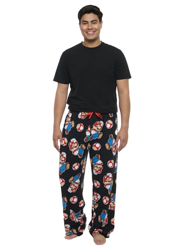 Nintendo Mens Lounge Pants Zelda and Super Mario Pajama Bottoms3