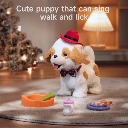 Miniatura 6 de Or Or Tu Perro Juguete Que Anda Y Ladra Y Lame, Peluche Perritos De Juguete Que Andan Con Correa, Interactivos Perro Juguetes Niños 3 4 5 6 Años Regalo