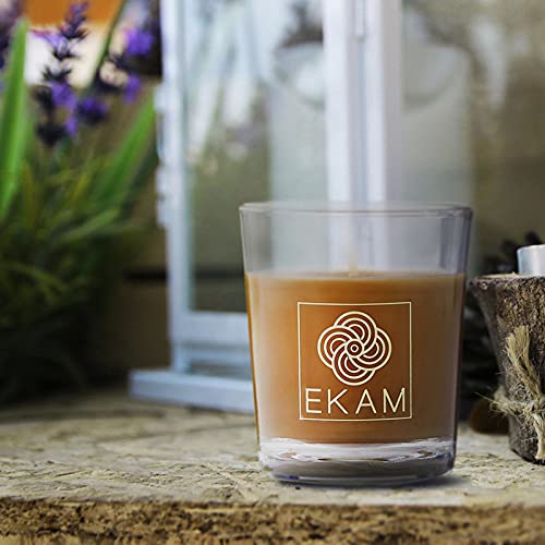 Image of EKAM Teakwood Scented Votive Candle - 40 Grams Each - 10 Hours Burn Time - Ideal for Diwali, Home Decor & Gifting