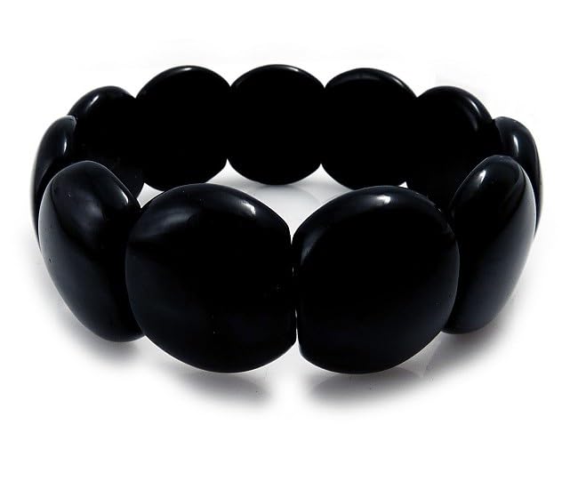 Bracelet onyx noir naturel ARANDE idéal pour sublimer votre costume de bureau ou de soirée