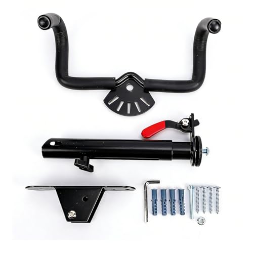 Support mural pour vélo intérieur garage avec angle réglable métal - 6