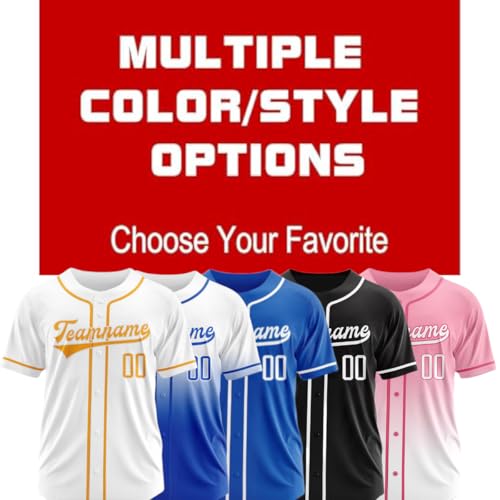 Camiseta personalizada de béisbol para hombres, mujeres y jóvenes miniatura 5
