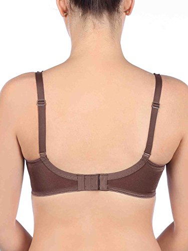 Image of Triumph International Women's Non Padded | Underwired | Minimizer 40G Chocolate Brown | Full-Coverage Bra | Pack of 1