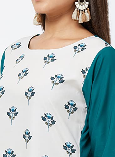 Image of LookMark Womens Printed Crepe A-Line Kurti (Pack of 2 Kurti)