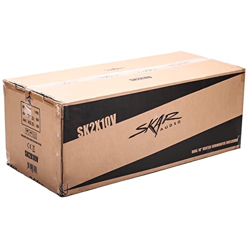 Image of Skar Audio SK2X10V Dual 10 inch Universal Fit Ported Subwoofer Enclosure