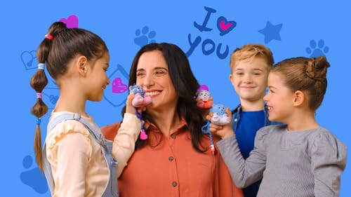 Coccolotti, Love & Tell, interaktiver Bär mit Licht- und Soundeffekten, Modell Love, für Kinder ab 3 Jahren, Zweifarbig