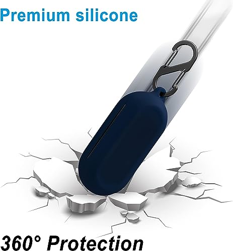 Image of Silicone Cover Compatible for Sony WF-C500 Bluetooth Earbuds case - Sony wfc 500 case Cover (Bluetooth Earbuds and Charging case not Included) (Dark Blue)