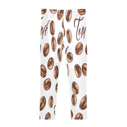 Bolaz Toddler Girls Leggings Printed Yoga Pants Leggings Coffee Bean for Kids2