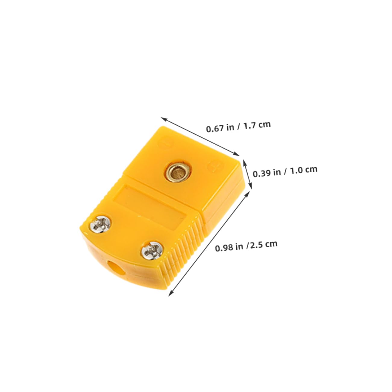 SOLUSTRE Replacement Connectors for K-Type Thermocouple Wire Male and Female Plugs Panel Mount Terminal Block Socket