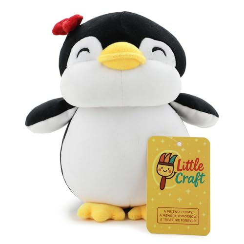 Image of Red Bow Penguine Soft Toy for Kids Stuffed Soft Toy with Cute Hug-Friendly Plush for Babies, Toddlers & Children Safe, Lightweight & Easy to Clean (25CM)