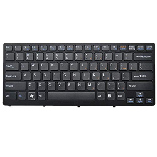 Clavier de rechange VPCCW réactif et robuste pour ordinateur portable Sony US Noir