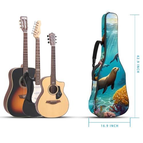 Sac pour guitare acoustique antichoc et imperméable multicolore - 5