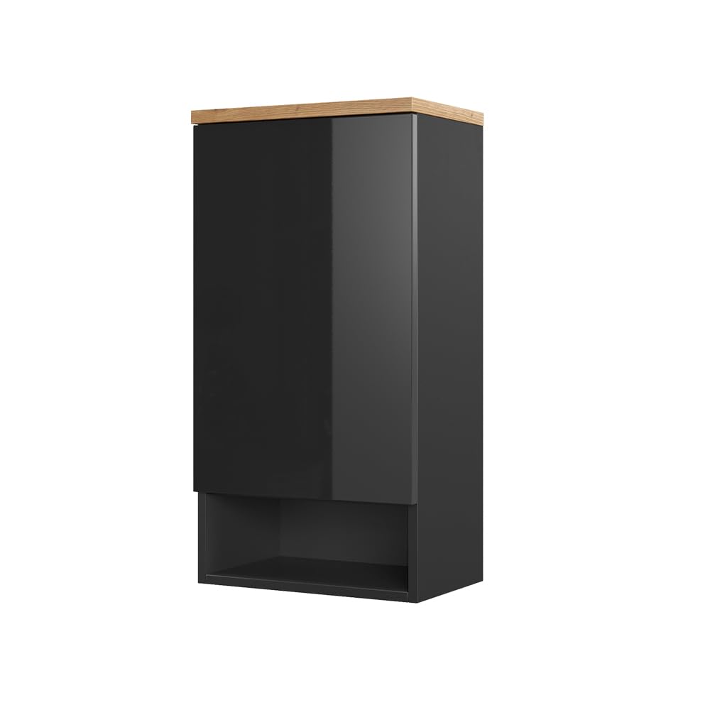 Vicco Armoire Murale Eden, Anthracite, 40x77.5cm | pour montage mural avec aménagement intérieur modulable
