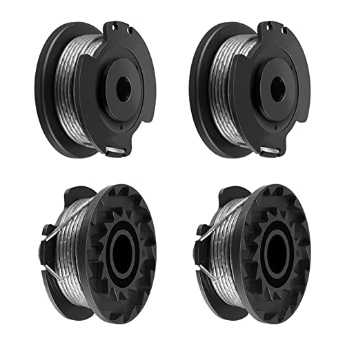 4 Pieces Strimmer Wire Replacement Spool and Line Compatible with Bosch ART 23 SL ART 26 SL EasyGrassCut 18 23 26 18-230 18-260 Grass Trimmer F016800569 F016800385