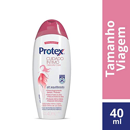 Kit Sabonete Íntimo Líquido Protex Delicate Care 40ml C/ 12 un