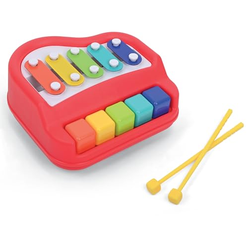 Image of Kidoozie Happy Keys Music Maker - Musical Fun for 12 Months + Toddlers - 2-in-1 Piano & Xylophone!