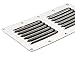 Amarine Made Stainless Steel Stamped Louvered Vent - Rectangular Marine Vents 4-1/2
