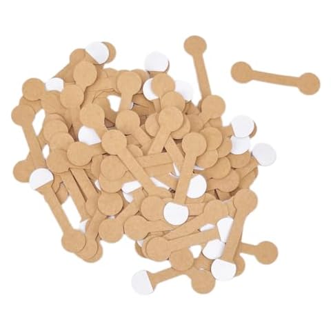 TIAMALL 1000 Pcs Jewelry Tags Jewelry Price Tags Jewelry Stickers Jewelry Repair Indentification Tags (Kraft Paper, Round) Cover