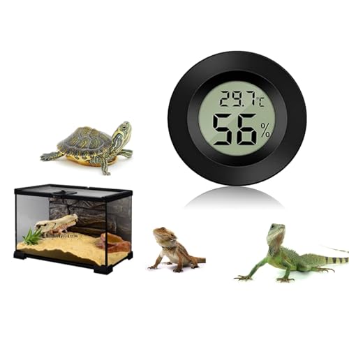 Thermomètre Hygromètre Digital Pour Reptiles Et Amphibiens Thermomètre Digital Reptile Hygrometre Digital Pour Reptile(Black)