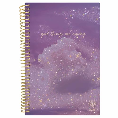 bloom daily planners Agenda de bolsillo 2025, 10 x 15 cm, (enero de 2025 a diciembre de 2025), organizador de agenda semanal/mensual y calendario mini, Good Things Are Coming
