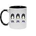 Produktbild OKIWOKI Naruto Lustiges Schwarz Tasse - Sasuke Uchiwa (Naruto Parodie) (Ref:708)