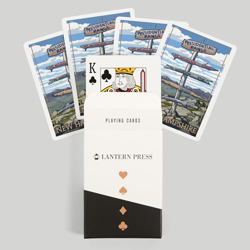 Lantern Press Presidential Range naipes poker 52 miniatura 6