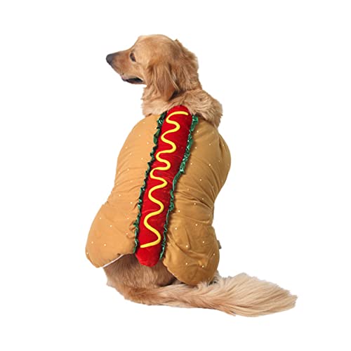 Disfraz Hot Dog para Perro XXS Toyvian miniatura 4