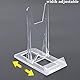 xutong 6 Stück Einstellbar Tellerhalter Acryl Kunststoff Transparent Teller StäNder SchiebestäNder für Flache Platten, Fotos, Tischkarten(11.5*11*6cm)