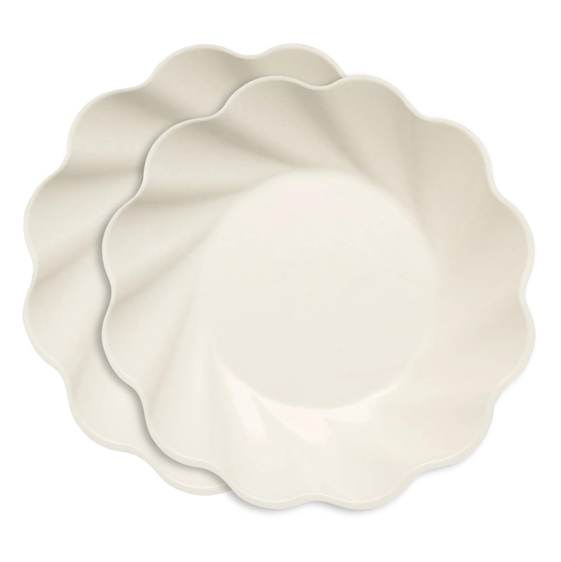Sophistiplate Eco-Friendly Compostable Dinner Plates - Made of Bamboo Wood Fiber, and Sugarcane- Biodegradable and Disposable Party Plates- Sturdy &
