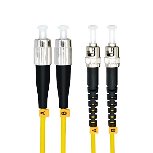 50Meters FC to ST Duplex 9/125 Single-mode Fiber Optic Cable Jumper Optical Patch Cord FC-ST