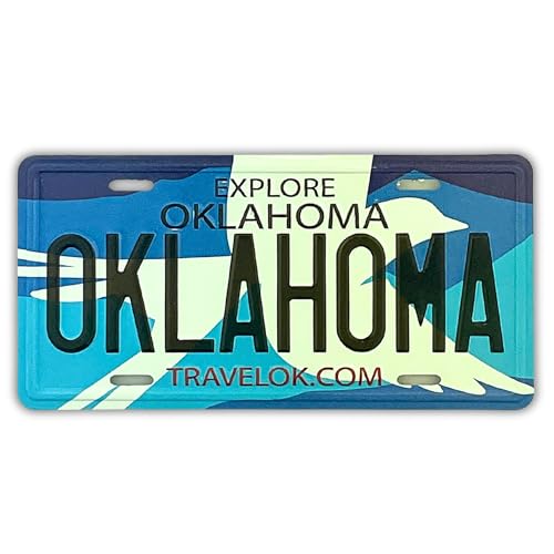 Imán decorativo placa Oklahoma, 3.5 pulgadas miniatura 1