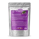 Poudre de Taro Violet 200 g - 100% Pure - Pour Bubble Tea, Milk Tea, Smoothies, Pâtisserie - Couleur Violette Naturelle - Sachet Refermable