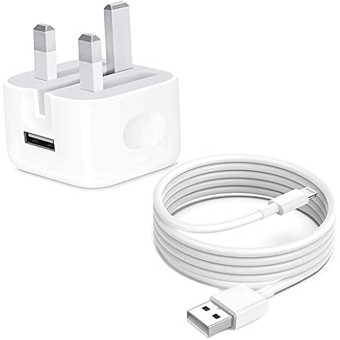 iPhone Charger Plug and Cable【Apple MFi Certified】2M Lightning to USB Fast Charging Cable and USB Wall Charger Plug Power Adapter Compatible with iPhone 14/14Pro Max/13/12/SE/11/XS Max/XR/X/XS/8/iPad Cover