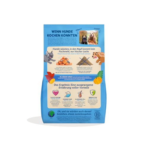 Edgard & Cooper Hundefutter trocken für Medium Adult Hunde (7kg), frischer Lachs, ausgewogene Ballaststoffe für die Darmgesundheit, Natürliche, hypoallergene Rezeptur, nie Fischmehl