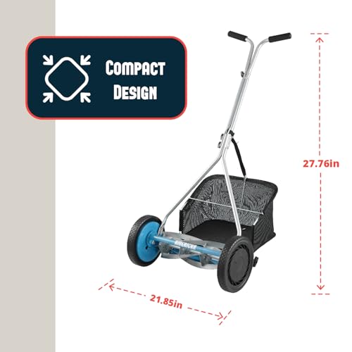 Image of American Lawn Mower 1604-16 16 inch 5-Blade Reel Mower with Grass Catcher