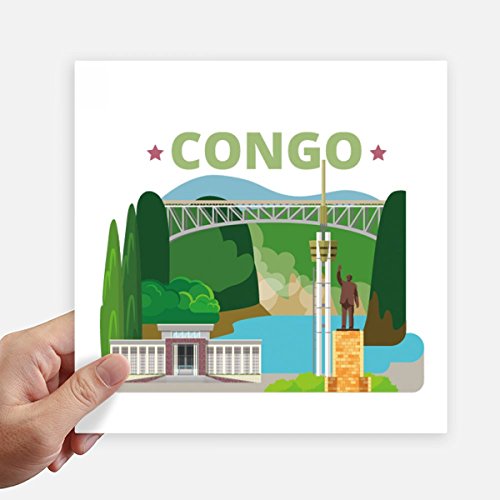 Autocollants Congo Square pour masquer les rayures de valise et décorer un mur, stickers 20cm - 2