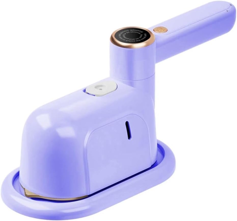 Steam Drying & Ironing Dual‑Purpose Iron – Handheld Electric Iron for Household Wrinkle Removal, Fast Fabric Care for Clothes, Curtains & Linens(Purple,EU)