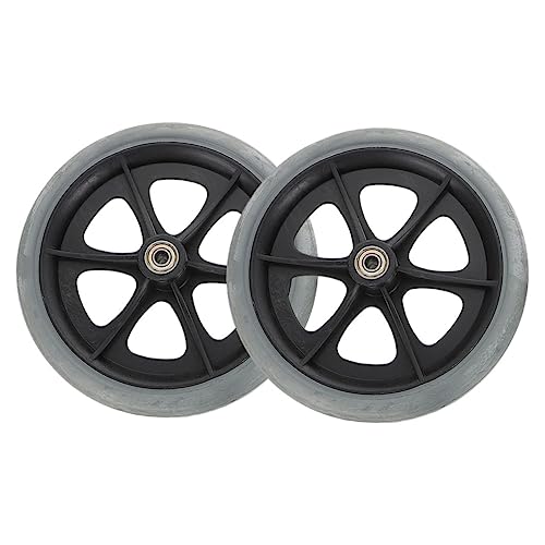 VILLCASE 2pcs Wheelchair Front Wheels Replacement Swivel Design Wear Resistant User Friendly Mobility for Walkers and Wheelchairs Stable and Easy to Install