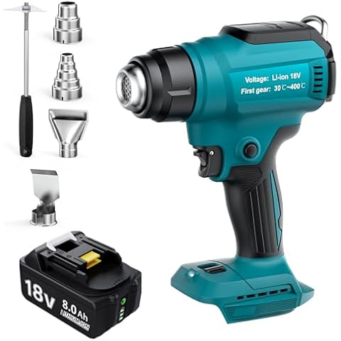 GGiking Cordless Heat Gun with Battery Cover