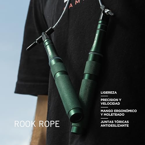 Comba de saltar de alta velocidad PICSIL Rook con mango ergonómico y cable ajustable 3