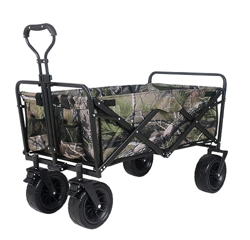Carro De Playa Carrito Playa Carro Plegable para Uso General, Carro Plegable para Exteriores con Manija Ajustable De Rueda para Acampar, Comestibles, Compras Deportivas Carro Playa Plegable(C)