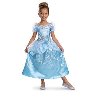 Disney Princess 100th Anniversary Cinderella Fancy Dress for Kids, Official Disney by Disguise, Beautiful Shimmer Detailing, Adorable Details, for Girls Ages 3-4, 4-6 & 7-8 Years