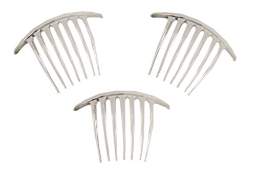 Caravan French Twist Three Piece Comb, Crystal